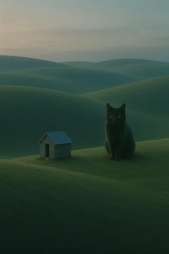 Velvet Minimalist Landscapes style reference image — liminal solitude