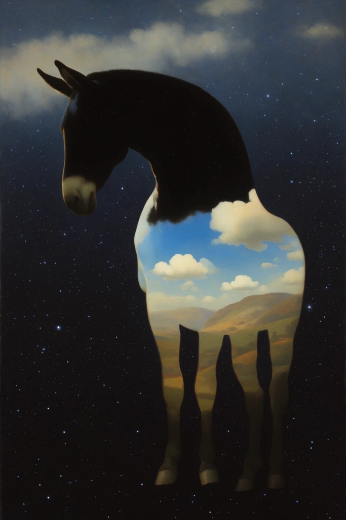 Celestial Dualistic Surrealism style AI image example 3