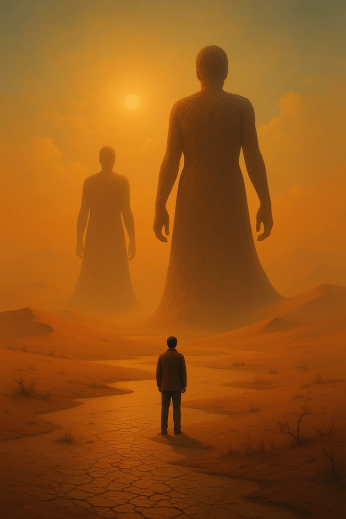 Amber Surrealist Horizons style AI image example 1