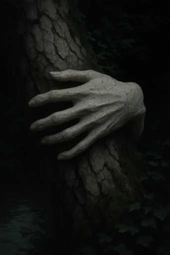 Ethereal Gothic Overgrowth style reference image — desaturated earthy tones