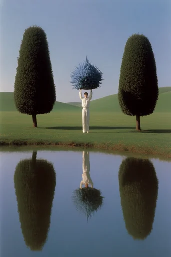 Surreal Liminal Pastoralism moodboard — generate AI images in this style