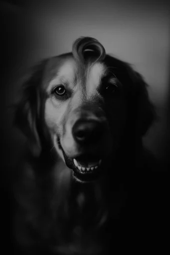 Ghostly Chiaroscuro Noir style reference image — analog decay