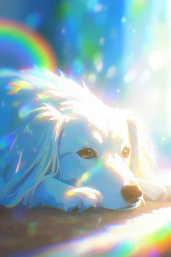 Luminous Prismatic Dreamscape style reference image — high-key luminosity