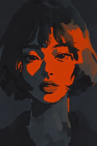 Luminous Chiaroscuro Noir style reference image — high-contrast silhouettes