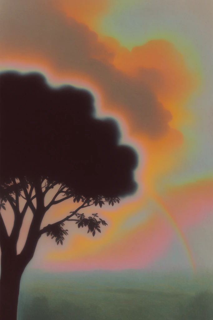 Thermal Ethereal Noir style AI image example 2