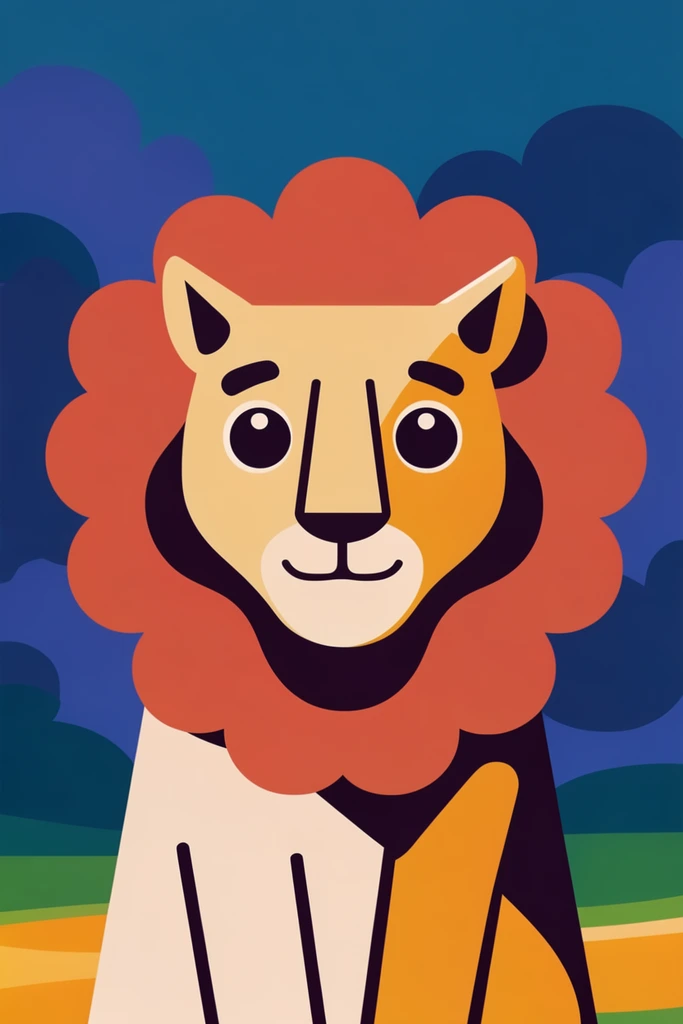 Vibrant Organic Vectorism style AI image example 3