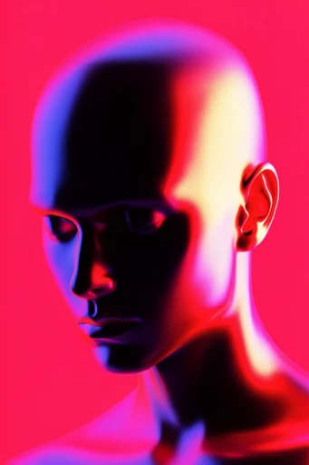 Neon Stippled Noir moodboard — generate AI images in this style