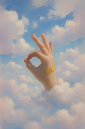 Ethereal Surreal Skybound style reference image — voluminous cumulus clouds