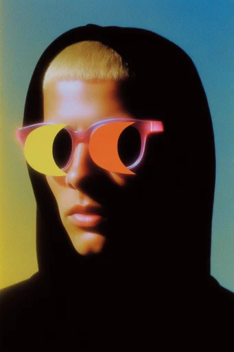 Neon Surreal Noir moodboard — generate AI images in this style