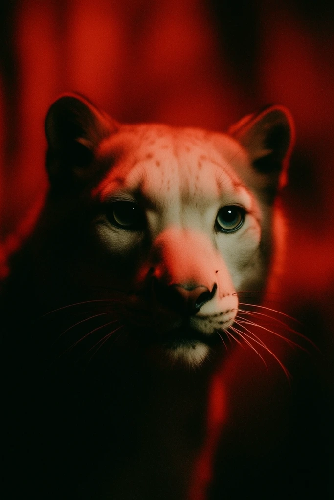 Crimson Noir Futurism style AI image example 3