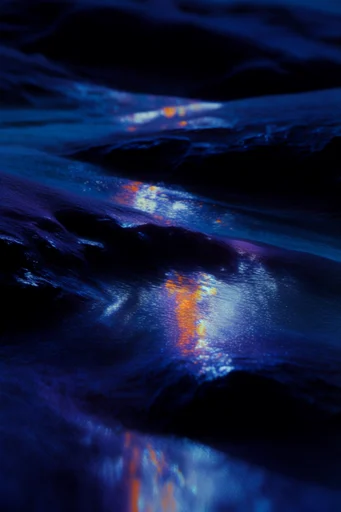 Luminescent Macro Biometrics style reference image — extreme macro photography