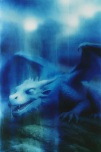 Spectral Indigo Motion style reference image — spectral abstraction