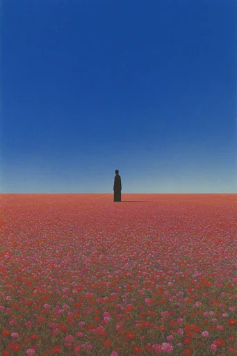 Surreal Minimalist Horizon style reference image — painterly texture