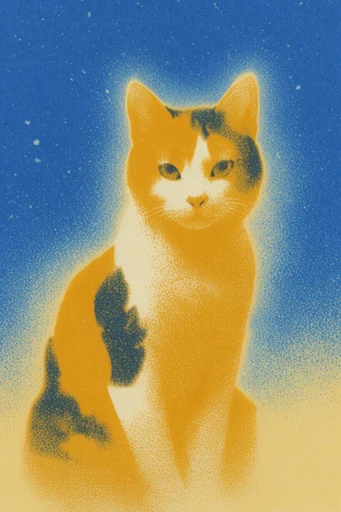 Ethereal Retro-Chromatic Surrealism style reference image — retro-futuristic gradient
