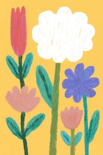 Textured Whimsical Print style reference image — whimsical folk art