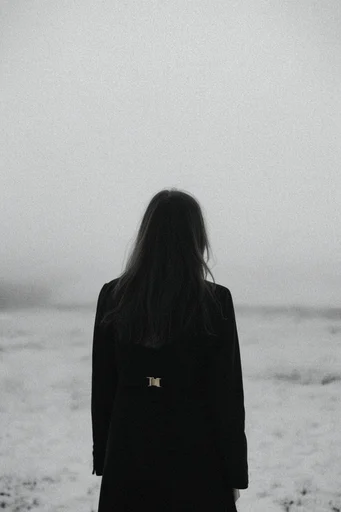 Redacted Coastal Noir style reference image — minimalist surrealism