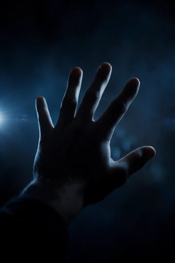 Cinematic Nocturnal Silhouette style reference image — high-contrast silhouette