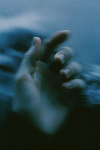 Nocturnal Twilight Melancholy style reference image — muted teal and indigo