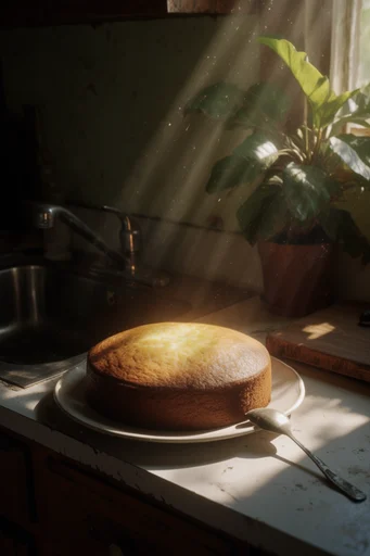 Cinematic Volumetric Chiaroscuro style reference image — amber backlighting