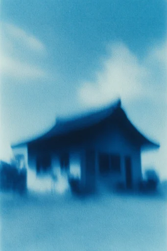 Monochromatic Ethereal Blur style reference image — motion blur