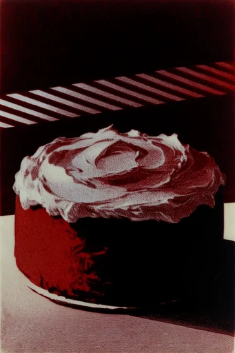 Crimson Noir Graphic style reference image — posterized visual style