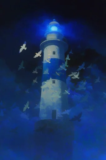 Luminous Azure Dreamscape style reference image — ethereal soft glow