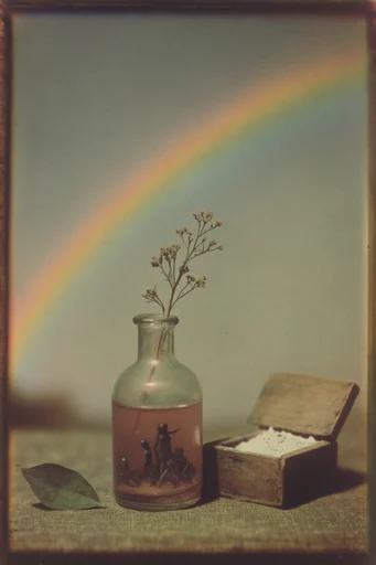 Nostalgic Spectral Surrealism style reference image — cinematic lighting