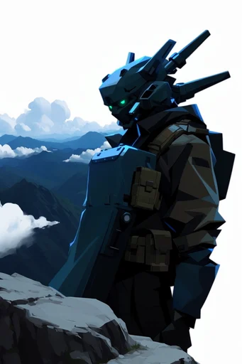 Stark Mythic Illustration style reference image — cel-shaded character design
