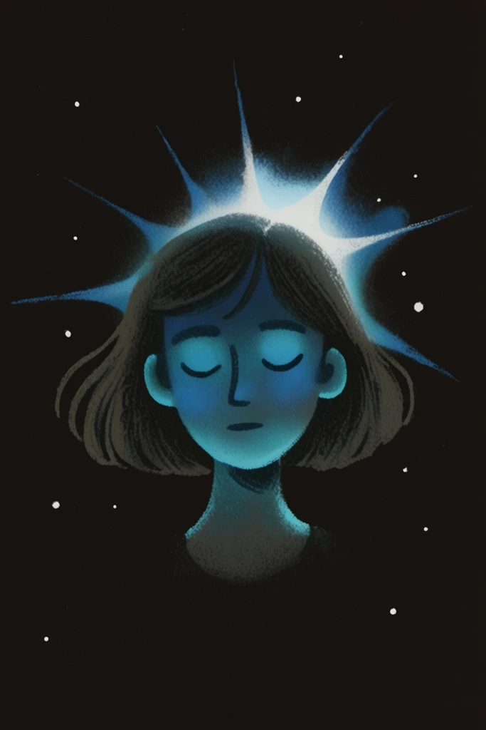 Nocturnal Graphic Minimalism style AI image example 1