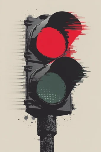 Gritty Crimson Noir style reference image — crimson red and black palette