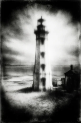 Spectral Darkroom Noir style reference image — vintage film grain