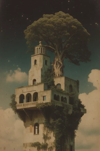 Ethereal Mossy Romanticism style reference image — muted earth tones