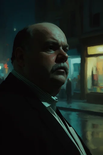Cinematic Nocturnal Solitude style reference image — chiaroscuro lighting