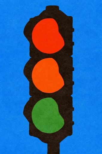 Graphic Minimalist Serigraph style reference image — screenprint texture