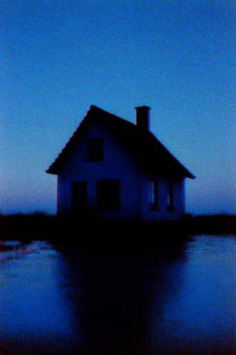 Nocturnal Cobalt Liminality style reference image — high-contrast chiaroscuro