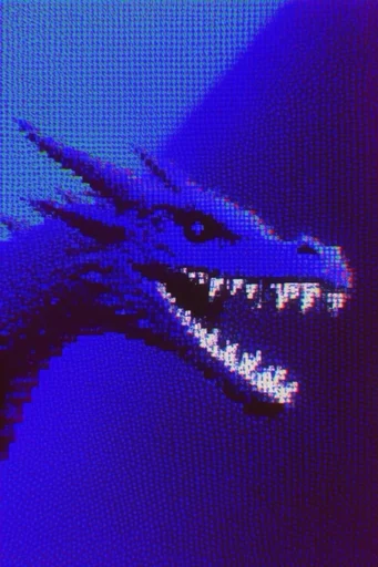 Analog Noir Glitch style reference image — CRT scanlines