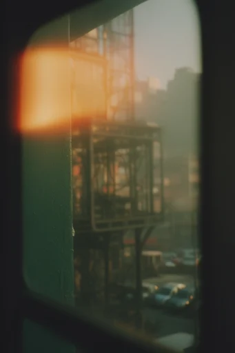 Amber Nocturne Pictorialism style reference image — analog film grain
