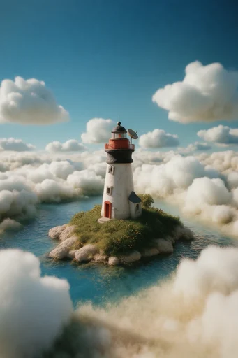 Surreal Pastoral Technicolor style reference image — whimsical realism
