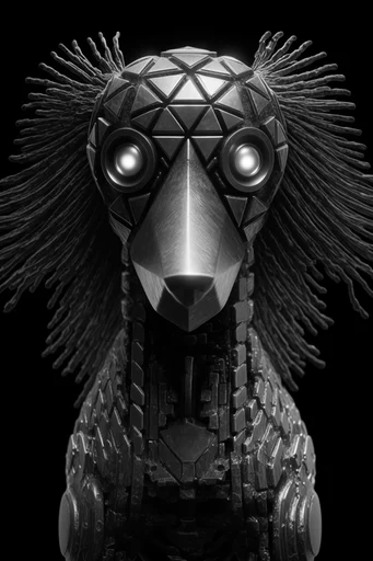 Industrial Chrome Gothic style reference image — precision engineering
