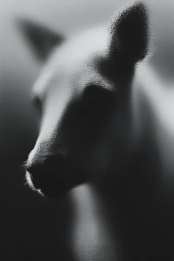 Stark Analog Noise style reference image — halftone texture