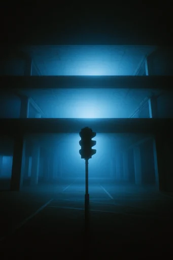 Monolithic Cobalt Liminality style reference image — cinematic high-contrast silhouette