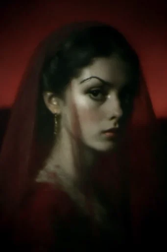 Nocturnal Crimson Infrared style reference image — infrared photography aesthetic