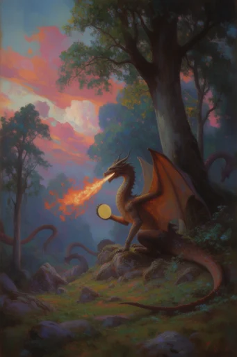 Luminous Mystical Narrative style reference image — storybook gothic
