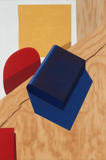Constructivist Folk Modernism style reference image — naive folk illustration