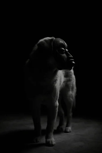 Cinematic Chiaroscuro Noir style reference image — extreme close-up