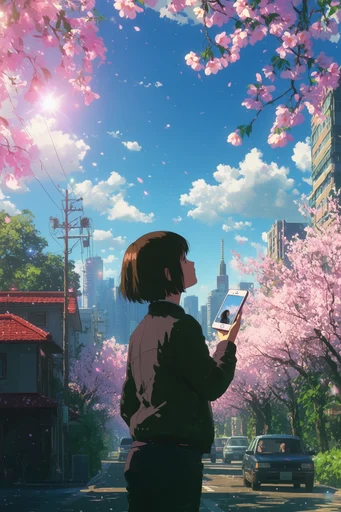 Vibrant Anime Dreamscapes style reference image — vibrant anime aesthetic