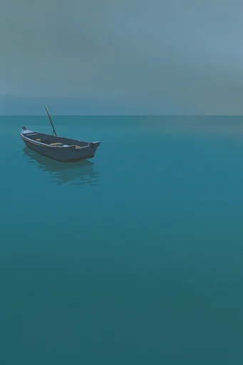 Atmospheric Monochromatic Minimalism style reference image — atmospheric blue palette