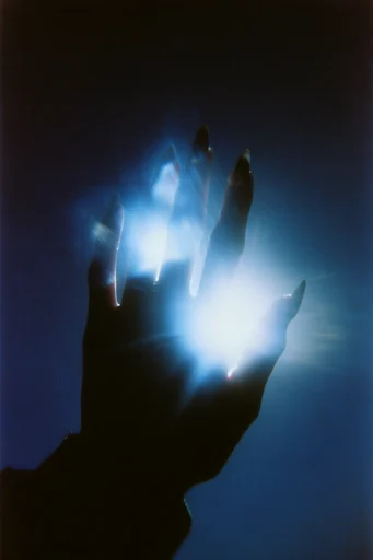Luminous Cobalt Twilight style reference image — silhouette contrast