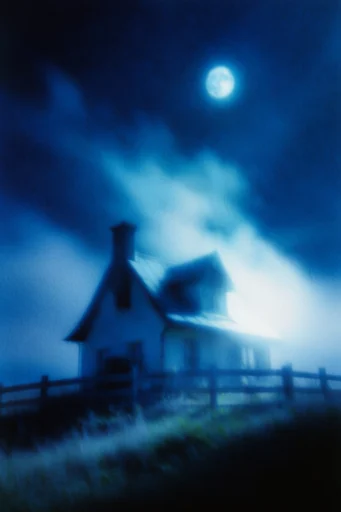 Ethereal Nocturnal Cyan style reference image — atmospheric haze
