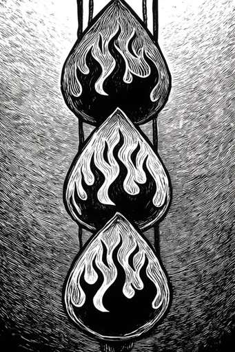 Monochrome Linear Craftsmanship style reference image — intaglio print